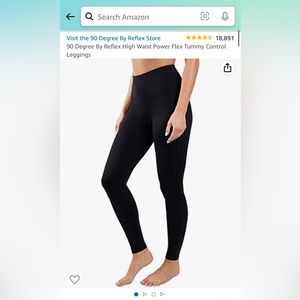 90 degree High Waisted yoga pant -XS